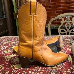 JUSTIN WESTERN BOOTS 9.5B